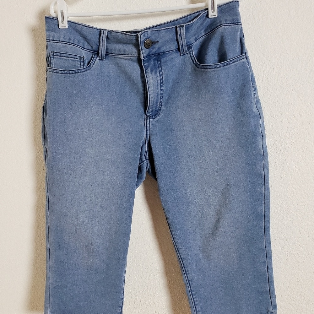 RIDERS LEE INDIGO  CAPRI